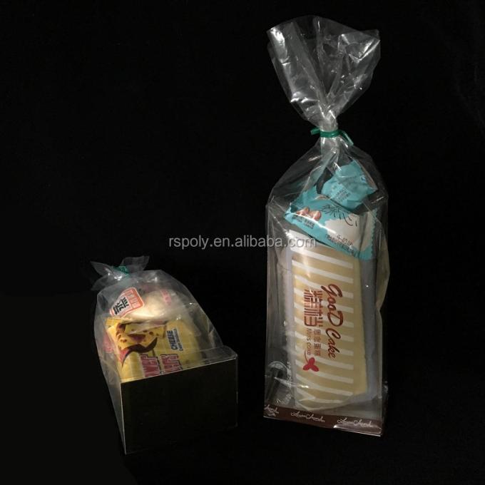 La parte inferior plana que embala plástica barata Opp empaqueta el bolso del favor de partido de la invitación para el bolso del regalo del violoncelo de la panadería de las galletas del caramelo