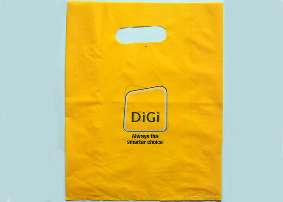 bolsos plásticos de encargo de la mercancía 50mic, bolsos que hacen compras plásticos con las manijas